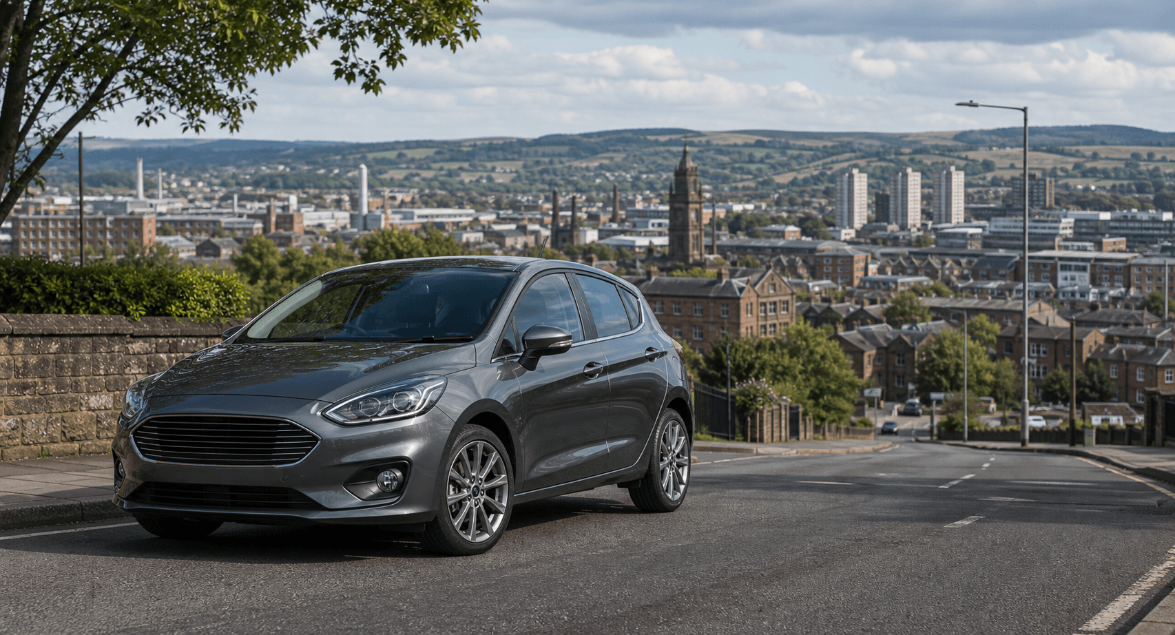 Compact hire car ready for practical travel around Middleton